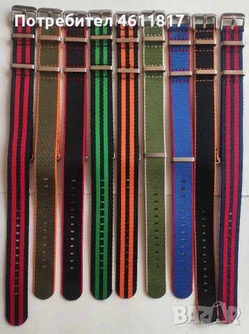 Каишки НАТО 20мм, снимка 7 - Каишки за часовници - 52188451