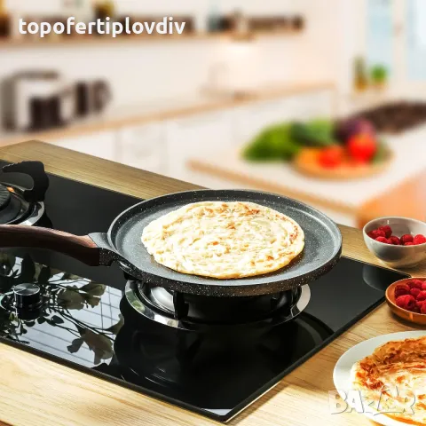 Тиган за палачинки и омлет SENSARTE Non Stick Crepe Pan, снимка 9 - Съдове за готвене - 48251108