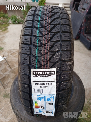 1бр зимна гума за микробус 195/60R16 C Firestone