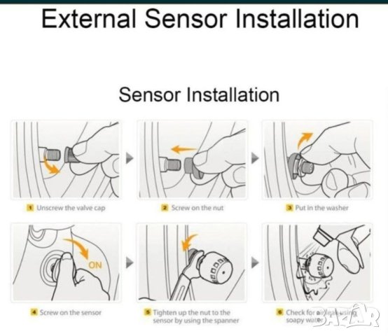 Система за следене на налягането в гумите( TPMS) 				

, снимка 3 - Аксесоари и консумативи - 41889520