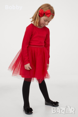 Ту-ту пурпурно червена рокля H&M 9-10 години, снимка 2 - Детски рокли и поли - 44714042