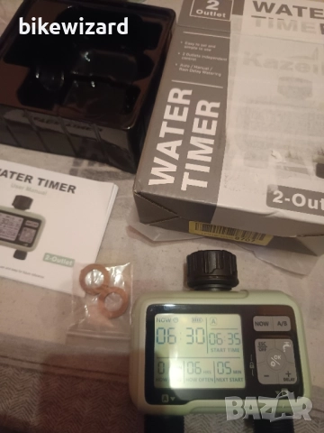 Компютър за напояване Kazeila, 2 връзки, 2 отделни програми програмируем часовник за напоява НОВ, снимка 6 - Напояване - 51727040