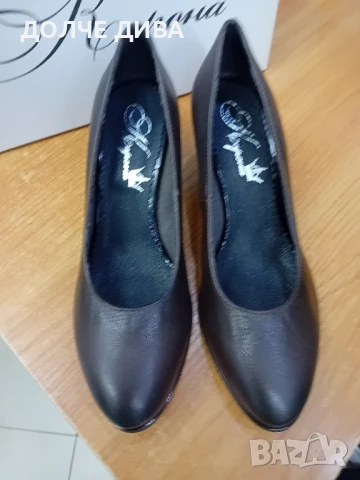 Намаление Дам.обувки м2008 тъмно кафе ест.кожа, снимка 4 - Дамски обувки на ток - 51204901