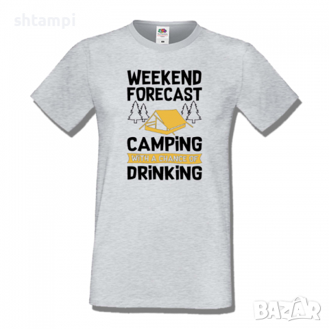 Мъжка тениска Weekend Forecast Планина,Изненада,Подарък,Поход,Връх,Хижа,, снимка 4 - Тениски - 36367447