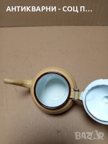 Соц Стар Малък Емайлиран Чайник. , снимка 7 - Антикварни и старинни предмети - 52355790