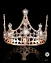 Корона Тиара метална медена сребриста златиста с камъни за украса декор на торта парти, снимка 6
