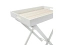 Дървена помощна маса масичка Бяла Нова 48 х 30 х 55см, снимка 2