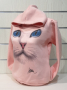Нов дамски розов суичър с 3D принт Котка със сини очи, снимка 3