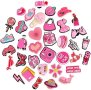 Нови 36 броя различни форми розови аксесоари за обувки Croc джапанки Момичета Подарък