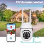 Промоция Нови Безжични Wifi IP въртящи се в 4 посоки камери за наблюдение през смартфон нови налични, снимка 3