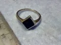 СТИЛЕН СКЪПОЦЕНЕН СРЕБЪРЕН ПРЪСТЕН СРЕБРО 925 с ШЛИФОВАН ЧЕРЕН ОНИКС 71211, снимка 8