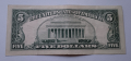 5 долара САЩ 1988 , стария вид ,,Малка глава" Банкнота от САЩ , снимка 4