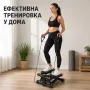 Хидравличен степер с ластиции брояч , фитнес уред у дома, снимка 3