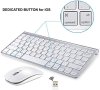 Нова Безжична клавиатура и мишка USB донгъл Съвместими с iMac MacBook, снимка 2