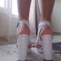 Бели сандали естествена кожа , снимка 5
