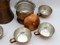 Меден сервиз за кафе  - 6 чаши, джезве, захарница и поднос- КОВАНА МЕД, снимка 8