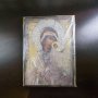 Дървена Икона на Дева Мария , снимка 1 - Антикварни и старинни предмети - 40510678