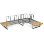 Градински комплект KANZA - модулен ъглов диван от алуминий с удобни възглавници и маса, снимка 8