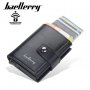 Baellerry Малък алуминиев RFID Портфейл със защита на безконтактни карти , снимка 1 - Портфейли, портмонета - 34764720