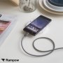  Rampow USB C към USB C кабел, PD 3.0 - 20 V/3 A 60 W, 2 метра,найлонова оплетка, бързо зареждане, снимка 7