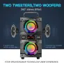 Мощен Преносим Bluetooth Високоговорител SUPNIU A21 60W, RGB Светлини, снимка 4