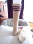 Ръчно плетени чорапи от вълна размер 40, снимка 2
