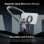 TELESIN Магнитна стойка за врат за телефони, POV/Vlog Selfie, снимка 4