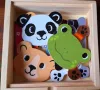 Дървен пъзел с животни, снимка 2