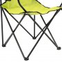 Комплект от 2 броя сгъваеми столове, плаж, къмпинг, градина, рибарски стол, до 110 кг, светло зелено, снимка 7