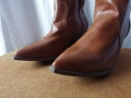 № 40 дамски кожени боти в каубойски стил в кафяв цвят, снимка 7