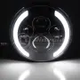 Комплект Кръгли LED фарове 7" 70W H4 – NA500, снимка 2