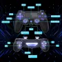 Нов Безжичен контролер за Ps4 pro slim компютър Android игри геймър, снимка 6