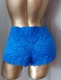 М Къси дантелени сини панталони, снимка 3