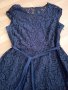 Стилна синя рокля 2-3ХЛ, снимка 2