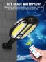 Соларна сензорна лампа с дистанционно управление, IP65, снимка 5