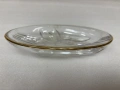 Кристална чинийка с релефен ирис на дъното, снимка 5