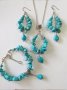 Уникално красив Бохо комплект обеци и колие с естествени Тюркоази. , снимка 6