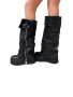 Дамски ботуши на висока платформа в черно-ПРОМОЦИЯ, снимка 1