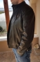 Мъжко кожено яке от естествена кожа - черно - размер XL, снимка 8