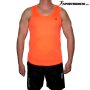 Мъжки спортен потник REPTIL, оранжев, полиестер, снимка 1 - Тениски - 41478023