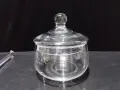 кристална бонбониера купа с капак , снимка 7