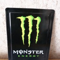 Метална табела Monster Energy Монстер енергийна напитка сила, снимка 6 - Други ценни предмети - 40116347