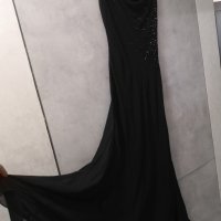 Черна Рокля официална за Висока дама, размер Л, снимка 6 - Рокли - 41961672