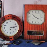  Часовници,,Янтарь-Jantar" сделано в СССР, made in USSR. МЕХАНИЧНИ., снимка 7 - Стенни часовници - 39481365
