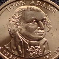 Възпоменателна монета 1 долар JOHN ADAMS 2 президент на САЩ (1797-1801) за КОЛЕКЦИЯ 38089, снимка 3 - Нумизматика и бонистика - 40766021