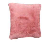 Декоративна възглавница Dusty Pink Fur, 40x40cм, Розова, снимка 1 - Възглавници - 41022236