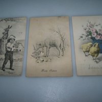 Три великденски пощенски картички от 1914г., снимка 1 - Филателия - 41975788