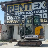 Мини багер 3000 кг Volvo EC27C ПОД НАЕМ от Рентекс, снимка 2 - Индустриална техника - 39092178