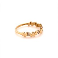 Златен дамски пръстен 1,50гр. размер:56 14кр. проба:585 модел:17806-6, снимка 3 - Пръстени - 41485966