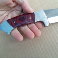 Голям ловджииски нож с калъф-красавец, снимка 10 - Ножове - 34836412
